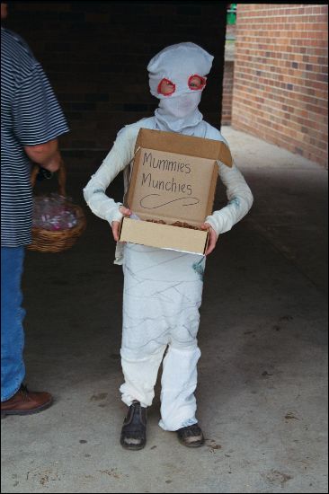 Brendan as a mummy