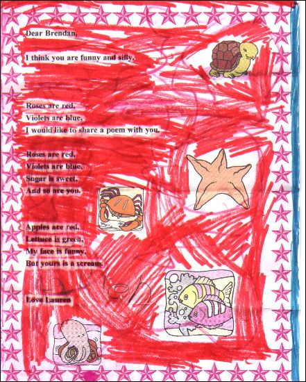 Letter from Lauren to Brendan, Dec 1998