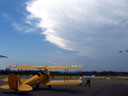 Storm clouds over the ranges. Click for the flight details